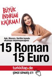 15 Roman 15 Euro - Polisiye, Aşk, Macera ve Gerilim Kitapları